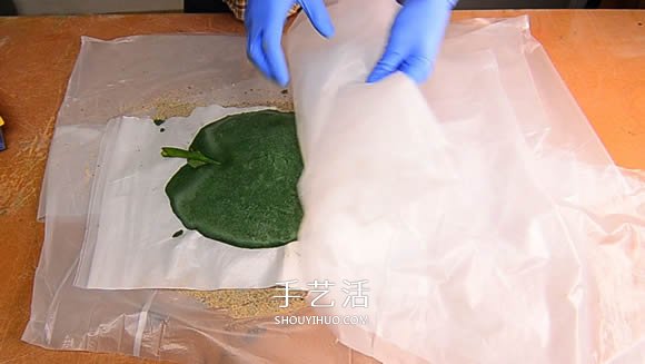 水泥混凝土葉子裝飾盤制作 也可以當(dāng)水果盤用！ -  rpnrmr.com