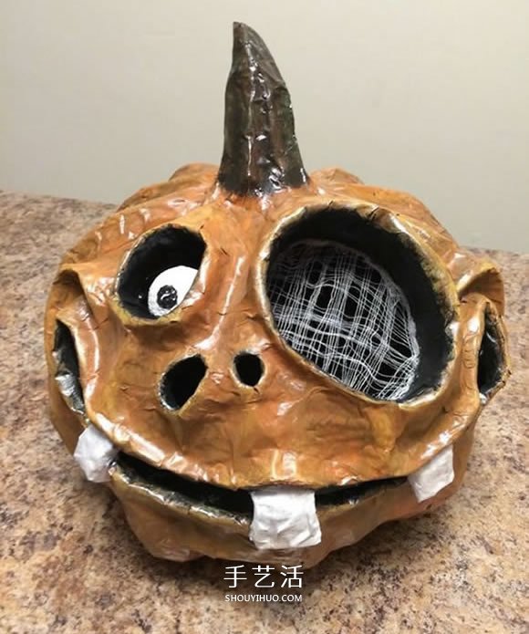 DIY萬圣節(jié)南瓜怪的制作教程 夸張逗趣表情！ -  rpnrmr.com