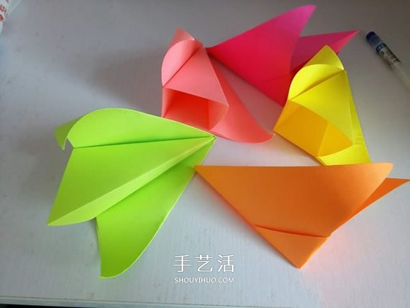 簡單又漂亮五瓣紙花的折法步驟圖解 -  rpnrmr.com