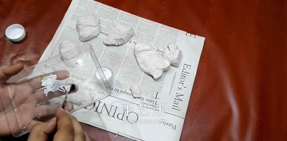 簡單自制迷你池塘裝飾擺件的制作方法教程 -  rpnrmr.com