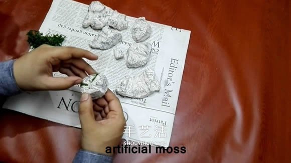 簡單自制迷你池塘裝飾擺件的制作方法教程 -  rpnrmr.com