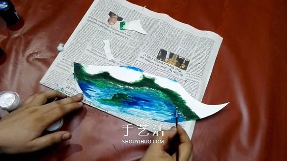 簡單自制迷你池塘裝飾擺件的制作方法教程 -  rpnrmr.com