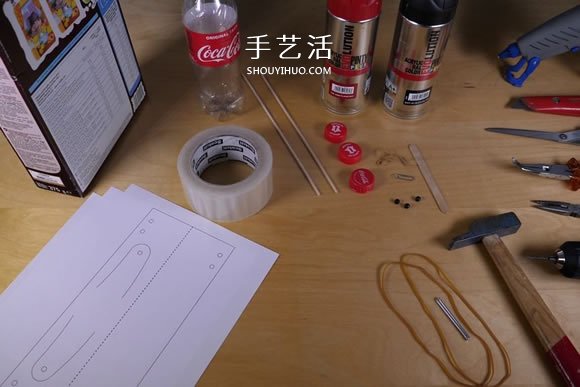 可樂瓶科技小制作 DIY橡皮筋動(dòng)力飛機(jī)的方法 -  rpnrmr.com