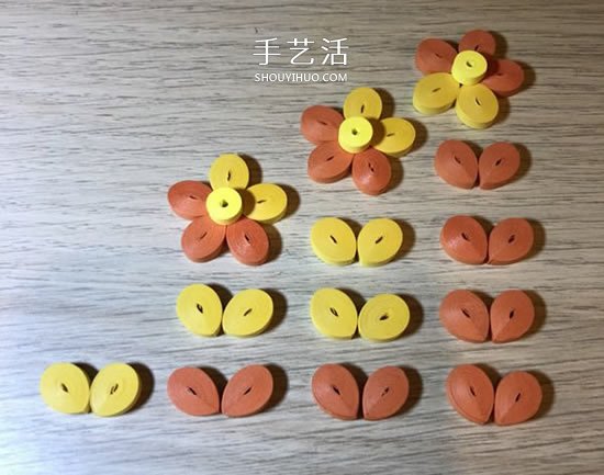 衍紙五瓣花的基礎(chǔ)入門手工制作教程 -  rpnrmr.com