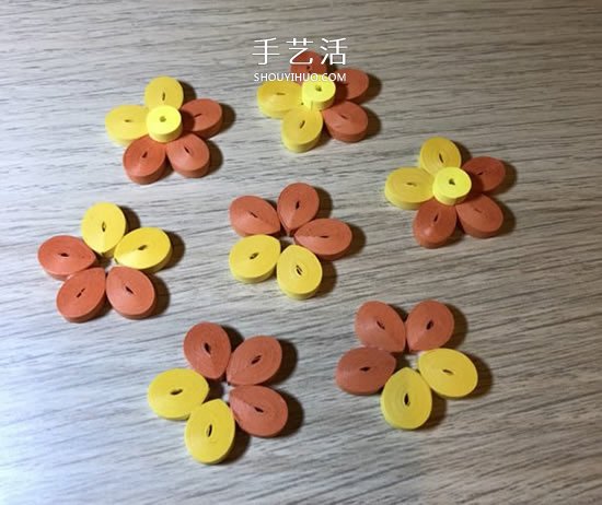 衍紙五瓣花的基礎(chǔ)入門手工制作教程 -  rpnrmr.com