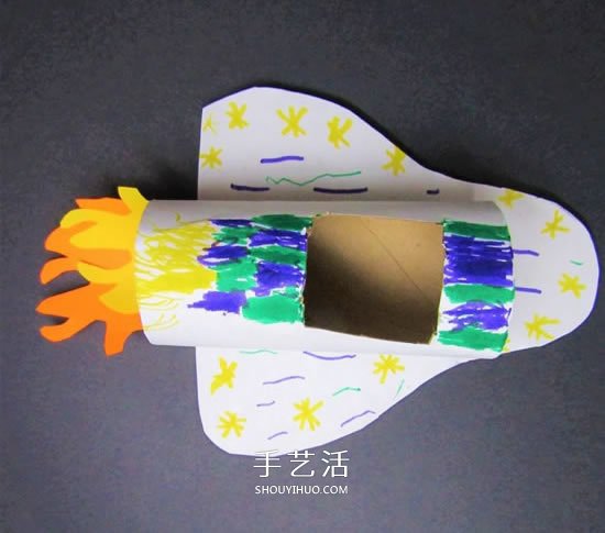 幼兒園手工制作航天飛機(jī)的簡(jiǎn)單做法圖解 -  rpnrmr.com