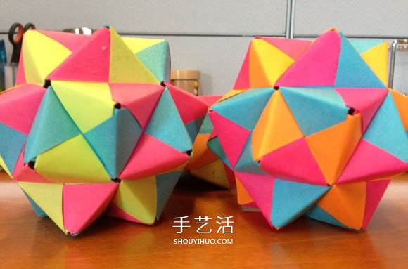 折紙二十面體的折法圖解 漂亮的桌面裝飾！ -  rpnrmr.com