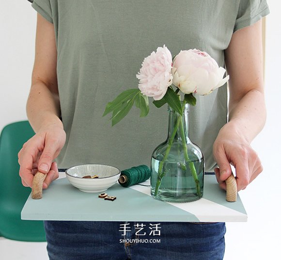 自制簡(jiǎn)約好看木托盤的制作方法教程 -  rpnrmr.com