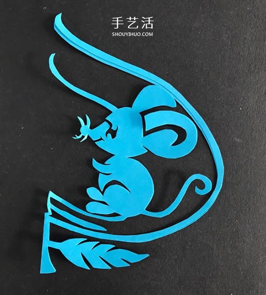 桃子里的老鼠！漂亮窗花的剪紙方法教程 -  rpnrmr.com