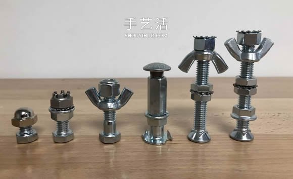創(chuàng)意緊固件DIY！用螺絲螺帽制作國(guó)際象棋 -  rpnrmr.com