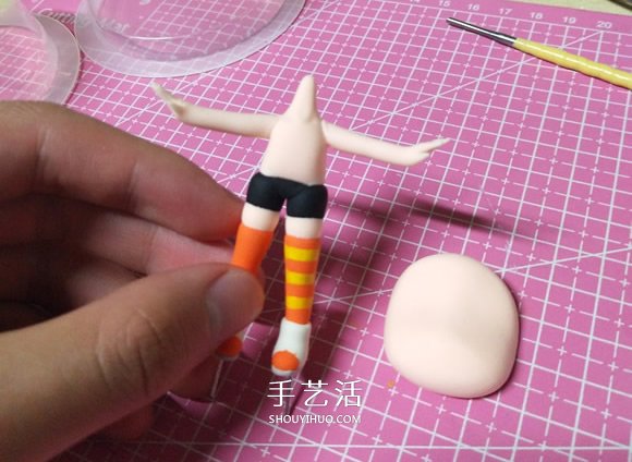 超輕粘土手工制作貓宮女孩人偶的制作方法 -  rpnrmr.com