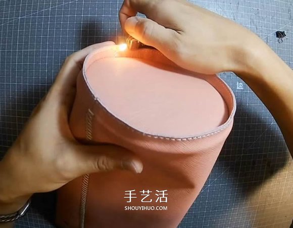 自制迷你皮革水桶包的制作方法詳細(xì)步驟圖 -  rpnrmr.com