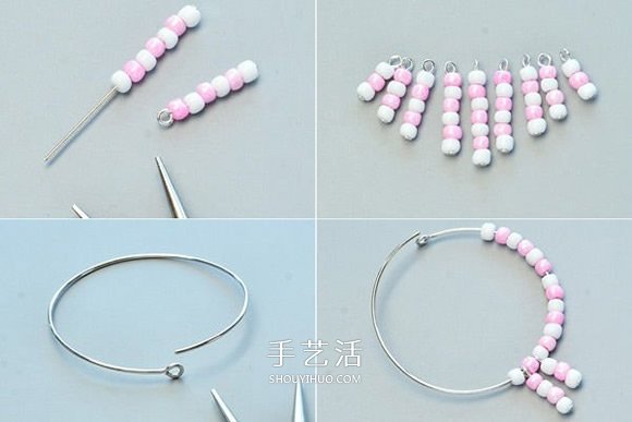 DIY串珠圓環(huán)耳環(huán)的制作方法 新手也輕松搞定！ -  rpnrmr.com