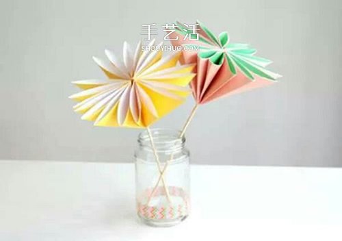 簡單又漂亮紙花的折法圖解 有16個花瓣！ -  rpnrmr.com