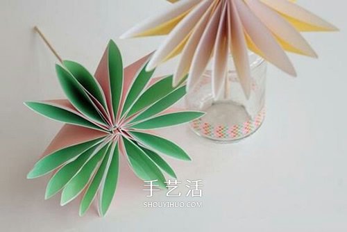 簡單又漂亮紙花的折法圖解 有16個花瓣！ -  rpnrmr.com