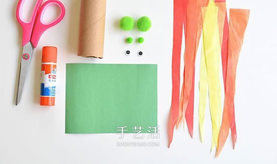 幼兒園廢物利用制作卷紙筒火龍的方法圖解 -  rpnrmr.com