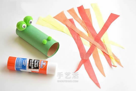 幼兒園廢物利用制作卷紙筒火龍的方法圖解 -  rpnrmr.com
