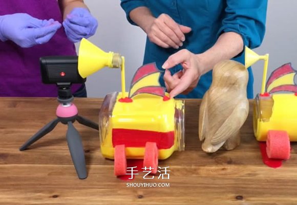 塑料瓶廢物利用DIY制作兒童潛水艇玩具 -  rpnrmr.com