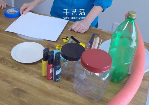塑料瓶廢物利用DIY制作兒童潛水艇玩具 -  rpnrmr.com