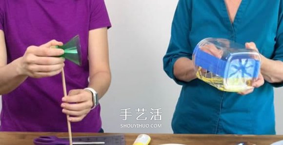 塑料瓶廢物利用DIY制作兒童潛水艇玩具 -  rpnrmr.com