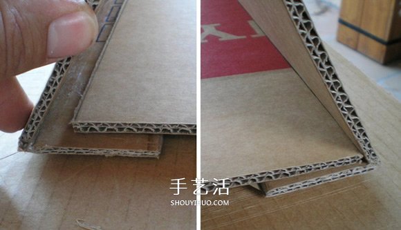 自制硬紙板葡萄酒架的制作方法圖解步驟 -  rpnrmr.com