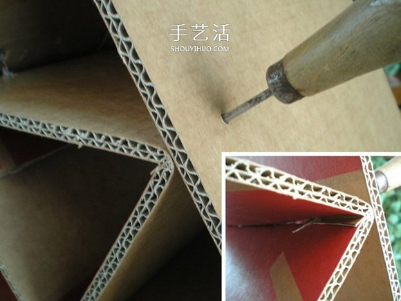 自制硬紙板葡萄酒架的制作方法圖解步驟 -  rpnrmr.com