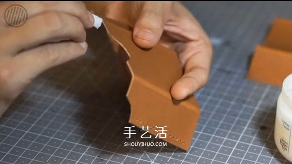 自制男士雙折皮革錢包的詳細制作步驟圖 -  rpnrmr.com