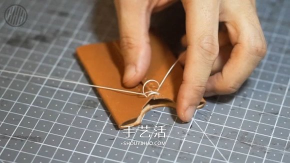 自制男士雙折皮革錢包的詳細制作步驟圖 -  rpnrmr.com