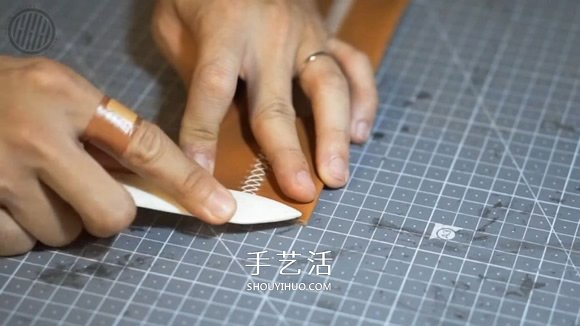 自制男士雙折皮革錢包的詳細制作步驟圖 -  rpnrmr.com