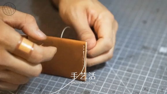 自制男士雙折皮革錢包的詳細制作步驟圖 -  rpnrmr.com