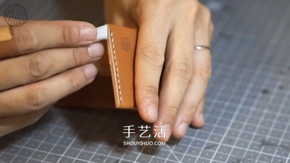自制男士雙折皮革錢包的詳細制作步驟圖 -  rpnrmr.com