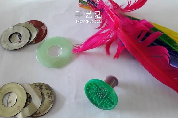自制羽毛毽子的做法步驟圖解教程 -  rpnrmr.com