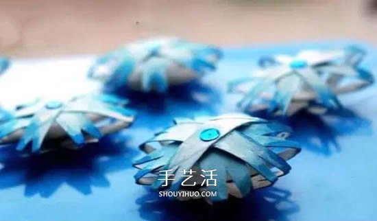 簡單又美麗卷紙筒雪花掛飾手工制作教程 -  rpnrmr.com