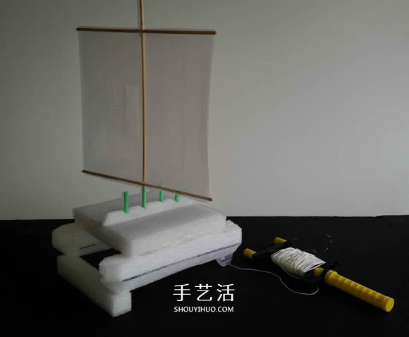 用泡沫板做雙體帆船的制作方法圖解教程 -  rpnrmr.com
