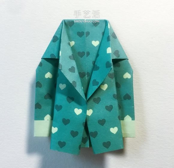 手工折紙西服的折法圖解教程 簡單又漂亮！ -  rpnrmr.com