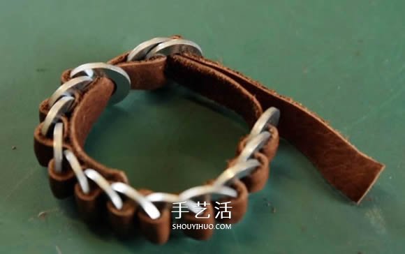 金屬墊圈DIY制作皮革手鐲 送男友的好禮物！ -  rpnrmr.com