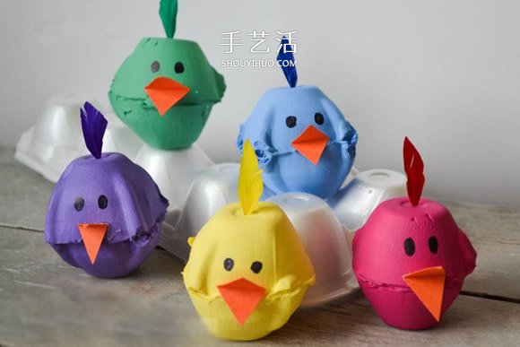 雞蛋托制作可愛小雞的方法 只要幾分鐘！ -  rpnrmr.com