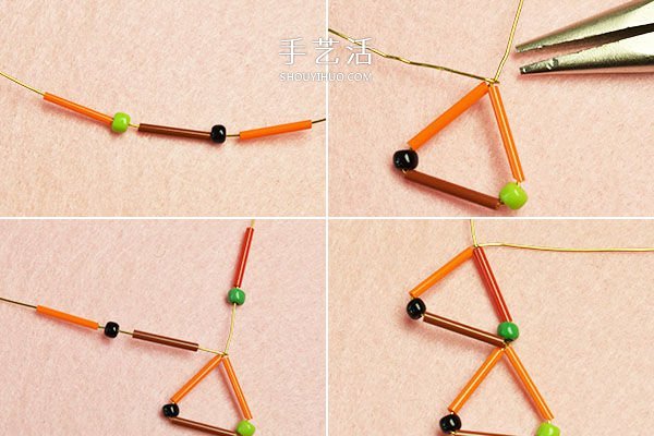 適合新手的串珠耳環(huán)DIY制作圖解教程 -  rpnrmr.com