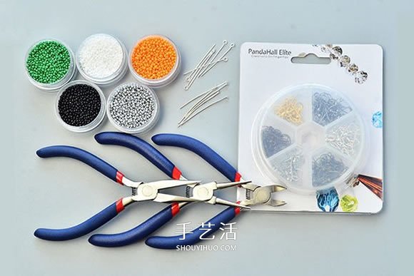 手工串珠萬圣節(jié)南瓜耳環(huán)的DIY制作方法圖解 -  rpnrmr.com