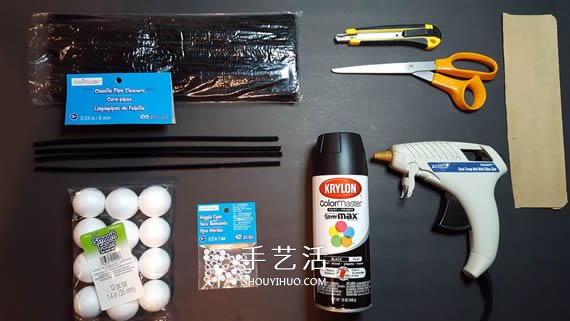 幼兒園簡單萬圣節(jié)蜘蛛的手工制作教程圖解 -  rpnrmr.com