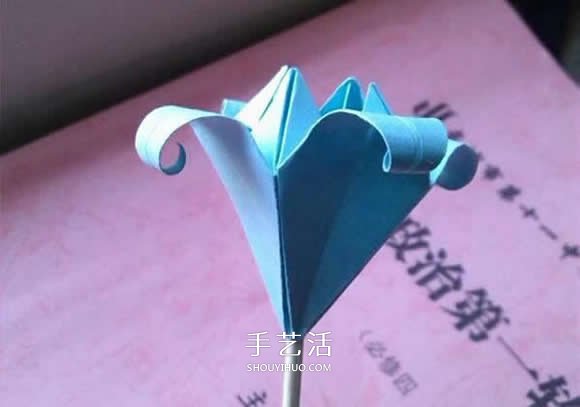 簡單折紙百合花的折疊方法過程圖解 -  rpnrmr.com