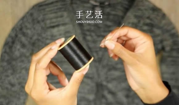 普通開衫毛衣改造 DIY露肩皺褶上衣的方法 -  rpnrmr.com