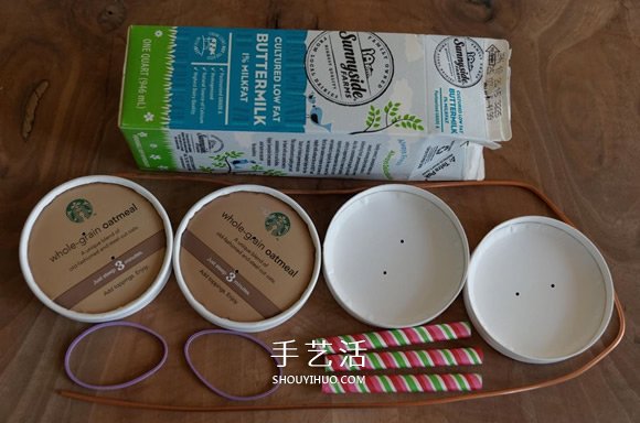 酸奶盒廢物利用制作橡皮筋動(dòng)力回力車(chē)的方法 -  rpnrmr.com