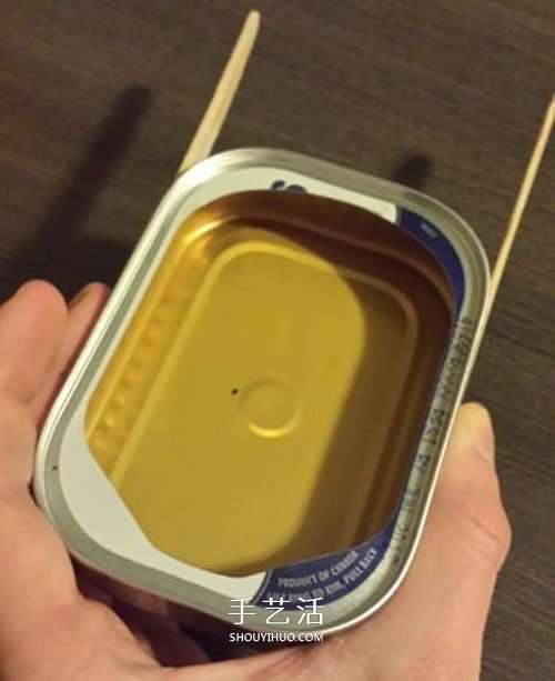 沙丁魚罐頭盒DIY制作橡皮筋動力船的方法 -  rpnrmr.com