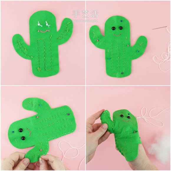 簡(jiǎn)單又可愛(ài)布藝仙人掌玩偶的制作方法圖解 -  rpnrmr.com