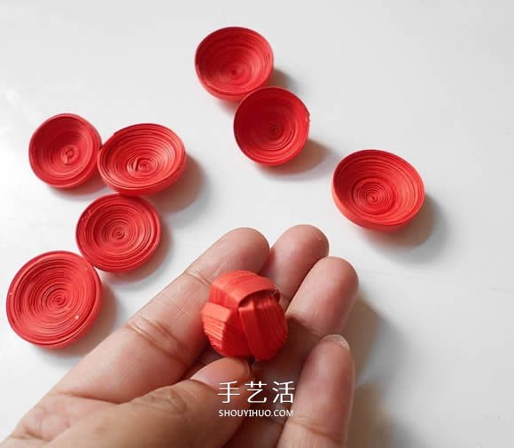 衍紙手工制作絕美玫瑰花的方法圖解 -  rpnrmr.com