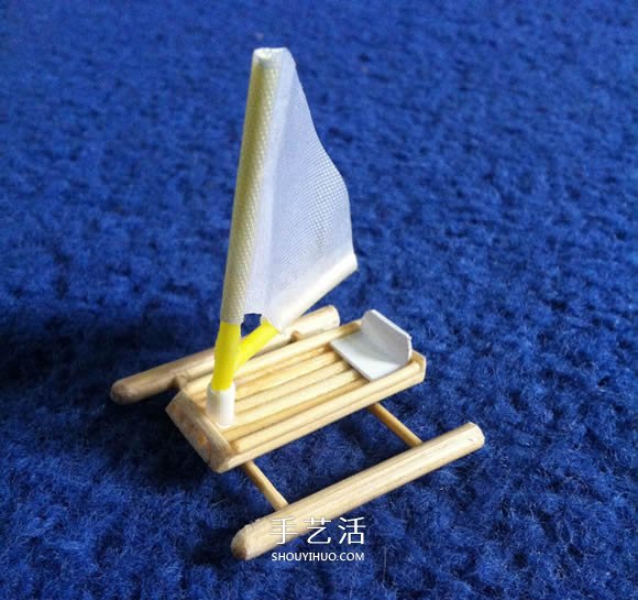 烤串竹簽廢物利用 手工制作迷你浮橋船的方法 -  rpnrmr.com