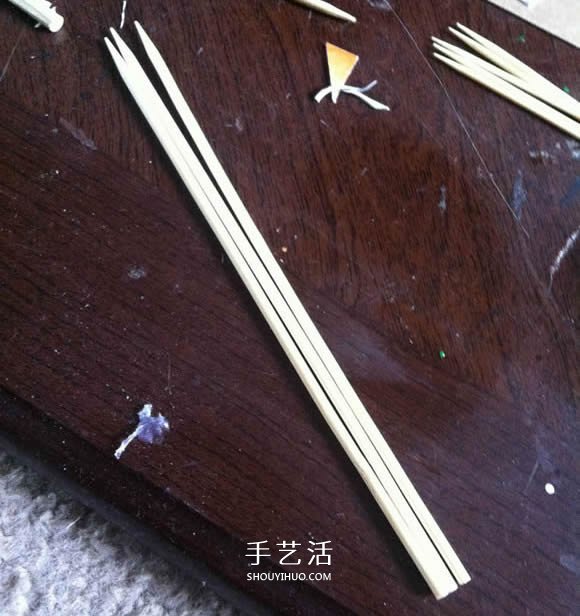 烤串竹簽廢物利用 手工制作迷你浮橋船的方法 -  rpnrmr.com