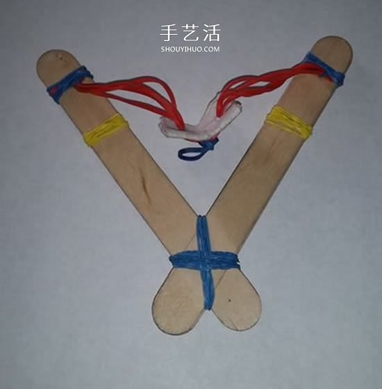 自制雪糕棍彈弓的制作方法圖解 -  rpnrmr.com