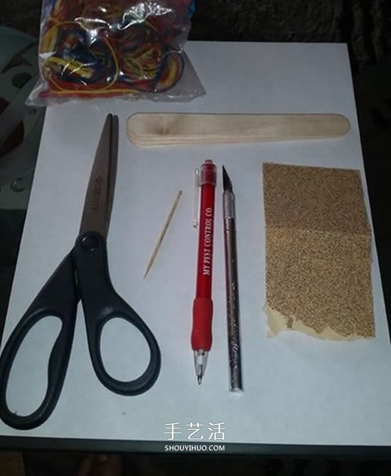 自制雪糕棍彈弓的制作方法圖解 -  rpnrmr.com